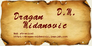 Dragan Midanović vizit kartica